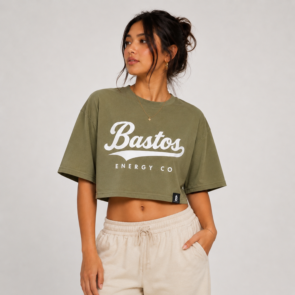 BE Baseball Scrip Crop Tee