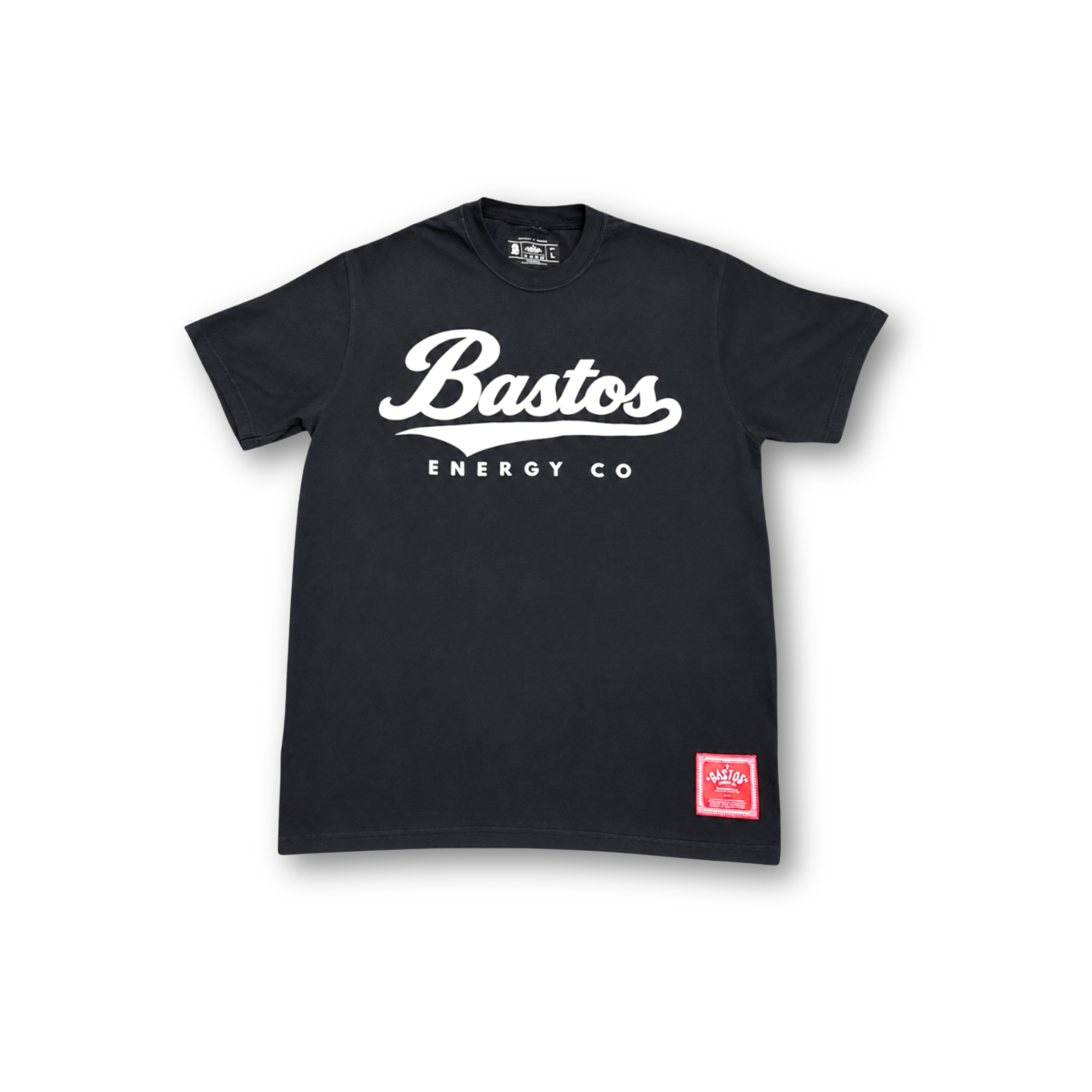BE Baseball Script Tee (Black/White)